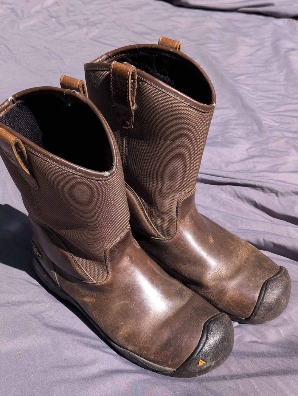 Keen Men's Brown Pull-On Work Boots